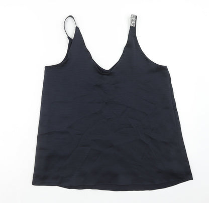 Womens UK Size 10 NEXT Blue Basic Tank