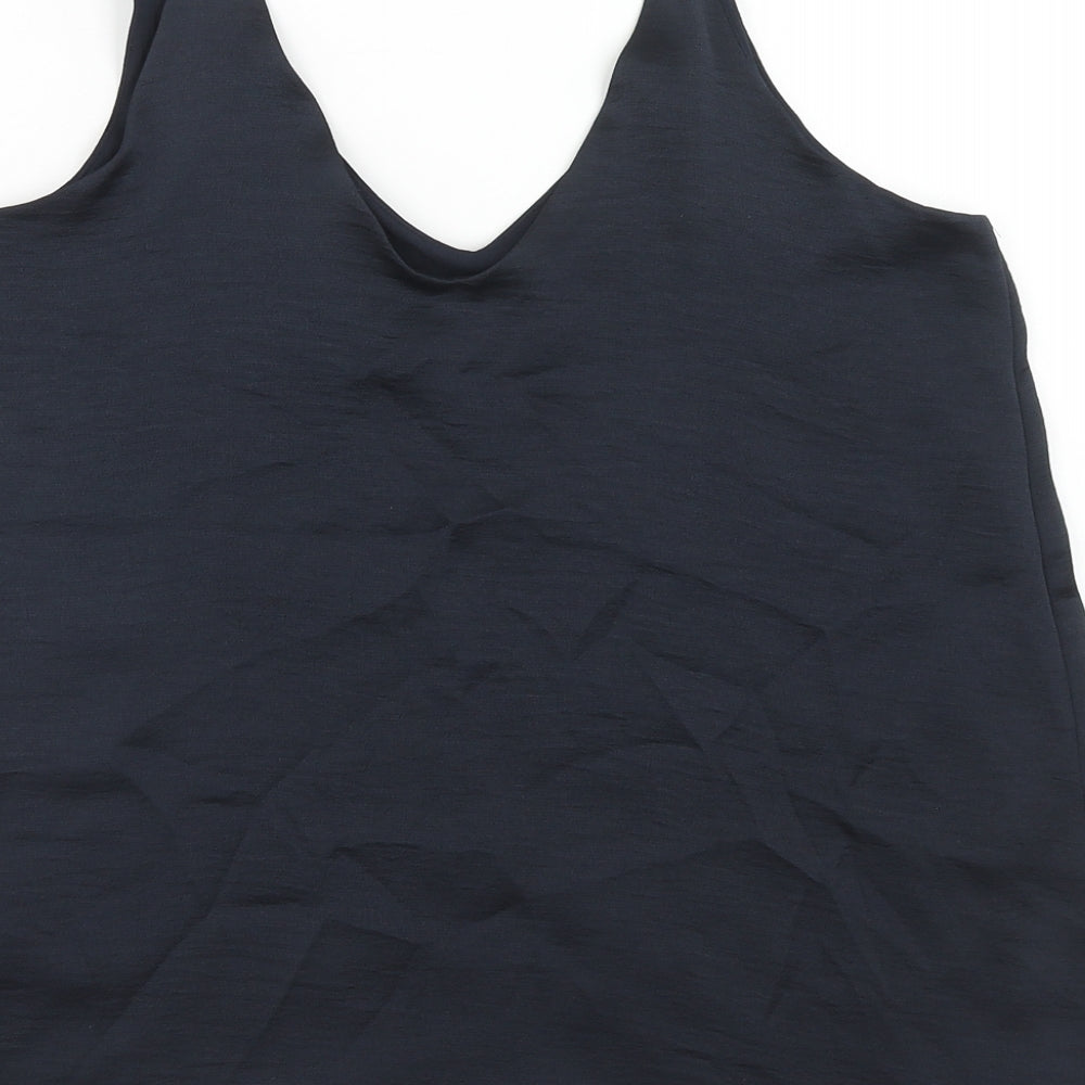 Womens UK Size 10 NEXT Blue Basic Tank