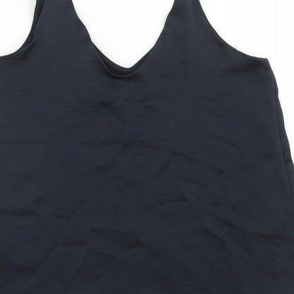 Womens UK Size 10 NEXT Blue Basic Tank