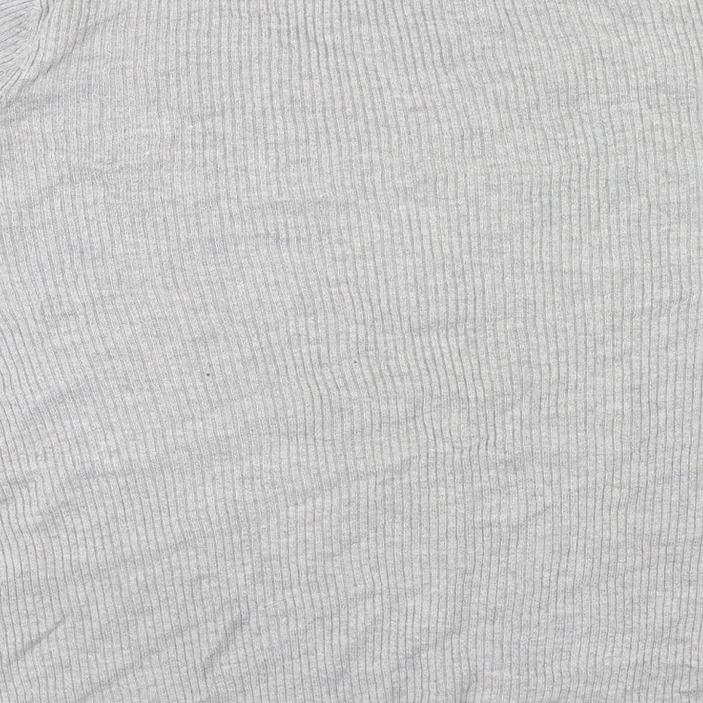 George Womens Grey V-Neck Viscose Pullover Jumper Size 16