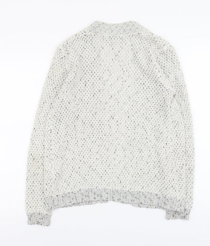 Womens UK Size 12 M&Co Grey Cardigan Jumper
