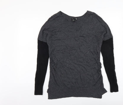 Womens UK Size XS H&M Grey Pullover Jumper