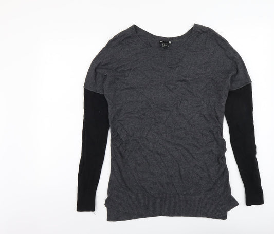 Womens UK Size XS H&M Grey Pullover Jumper