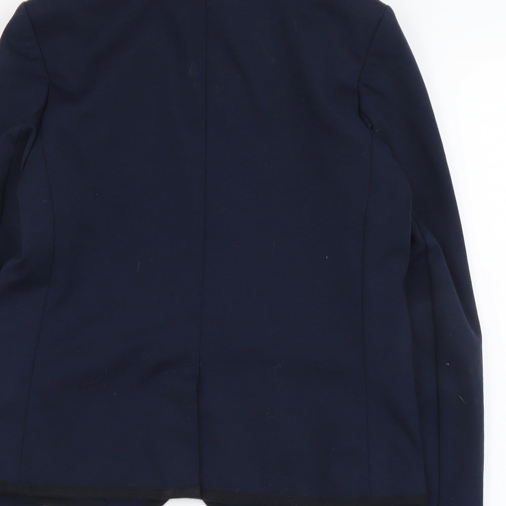 Gap Womens Blue Polyester Jacket Blazer Size 12