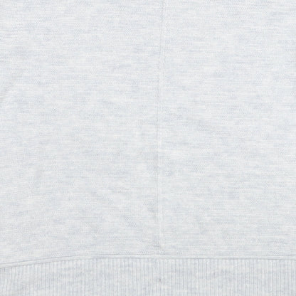 George Womens Grey Round Neck Acrylic Pullover Jumper Size XL