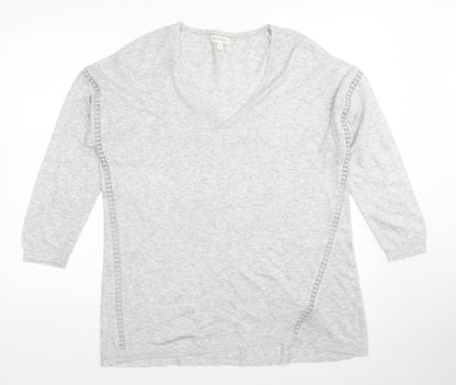 Womens UK Size M Monsoon Grey Pullover Jumper