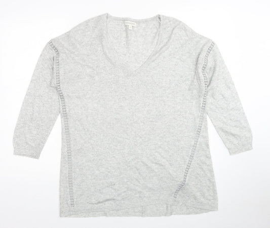 Womens UK Size M Monsoon Grey Pullover Jumper