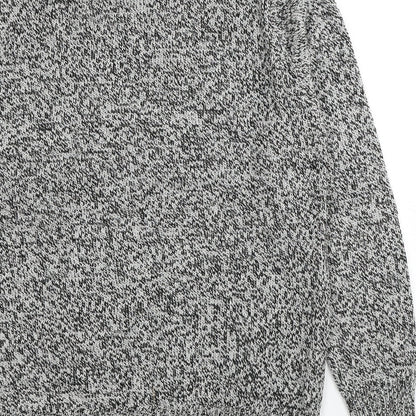 Damart Womens Grey Mock Neck Acrylic Pullover Jumper Size 10