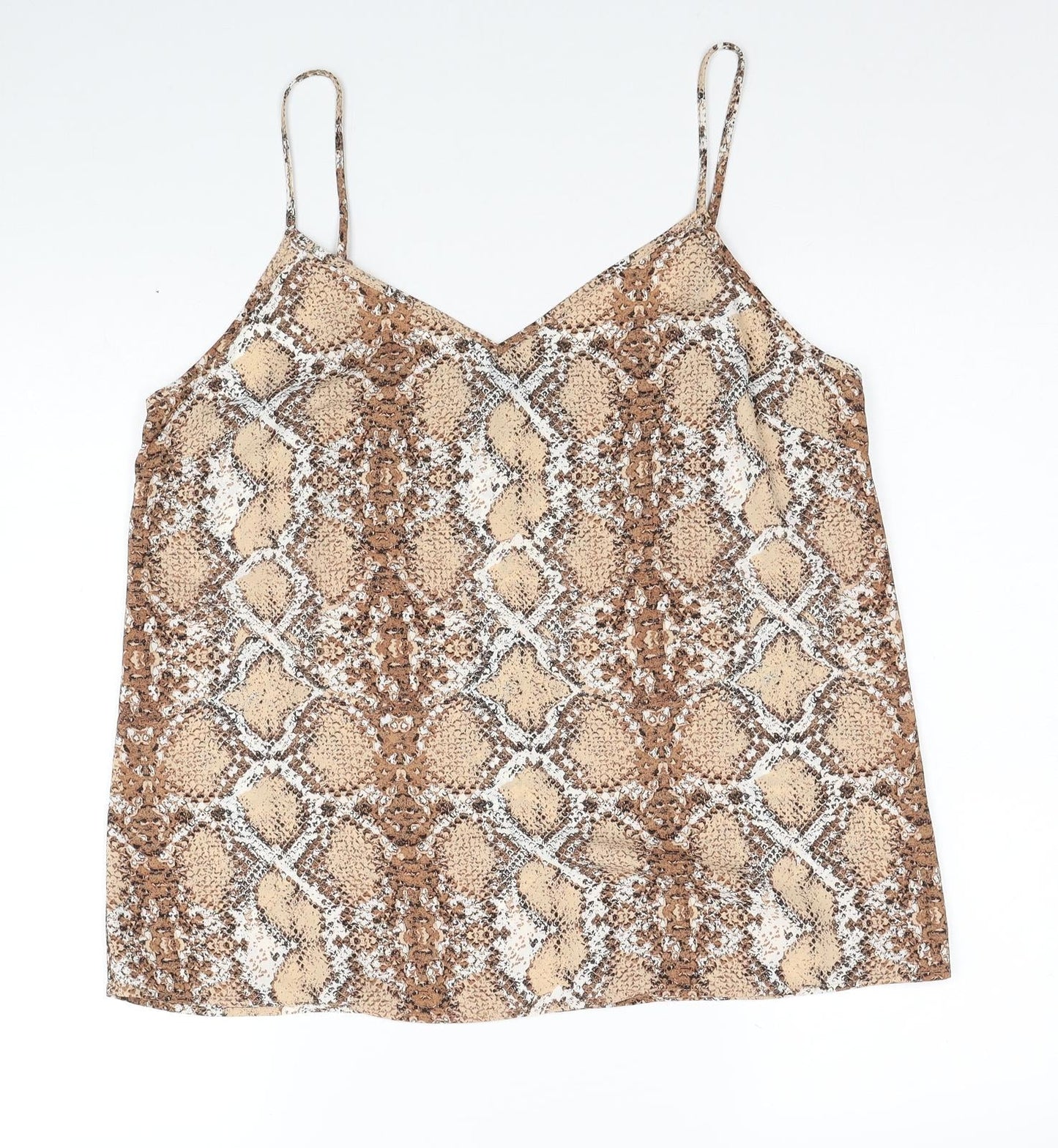 Womens UK Size 14 Marks and Spencer Brown Basic Tank