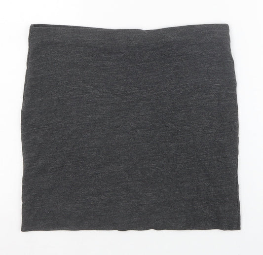 H&M Womens Grey Viscose Bandage Skirt Size S