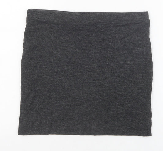 H&M Womens Grey Viscose Bandage Skirt Size S