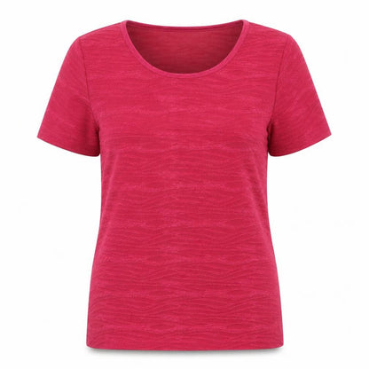 Womens UK Size S EWM Red Basic T-Shirt