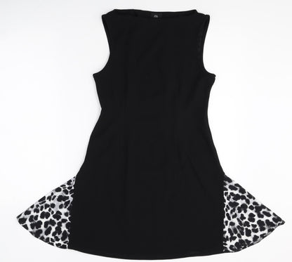 River Island Womens Black Polyester A-Line Size S Round Neck Pullover
