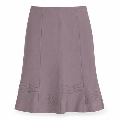 Sarah Houston Womens Brown Polyester Swing Skirt Size 14