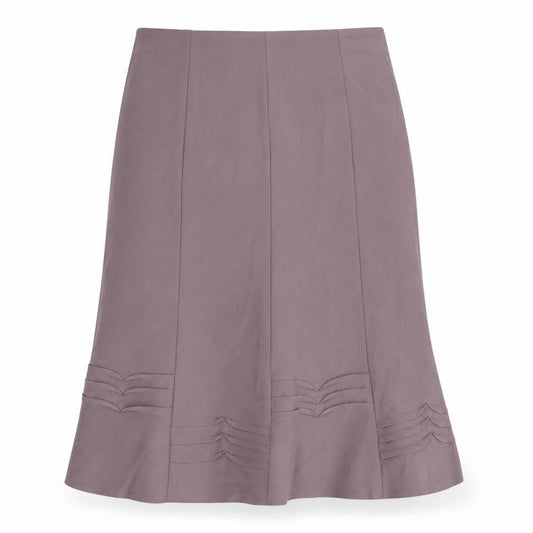 Sarah Houston Womens Brown Polyester Swing Skirt Size 14