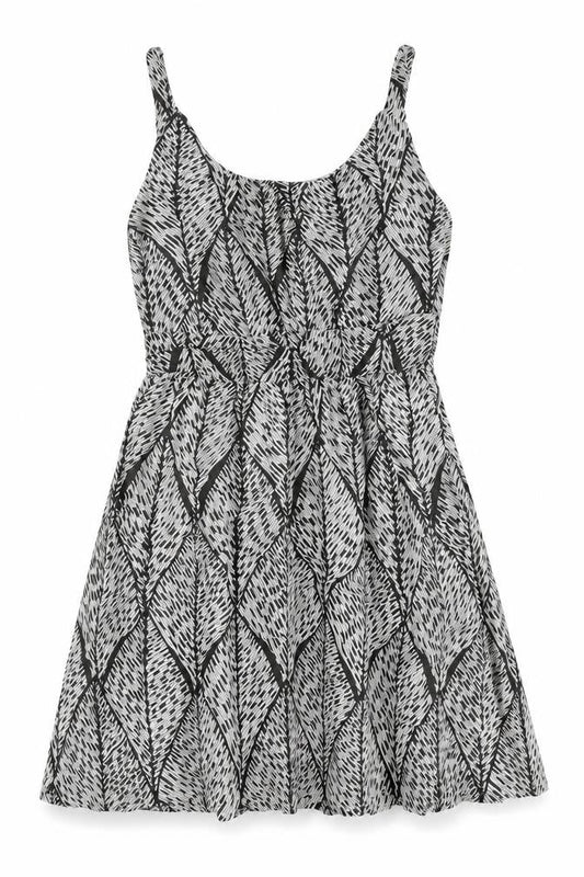 Lavand Womens Grey Geometric 100% Cotton A-Line Size L Scoop Neck Pullover