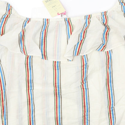 Womens UK Size L Monsoon White Basic Blouse