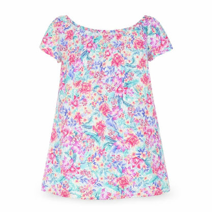 Accessorize Womens Multicoloured Floral Viscose A-Line Size XS Boat Neck Pullover
