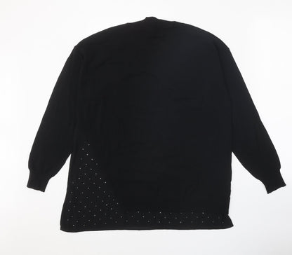 Womens UK Size M NEXT Black Pullover Jumper