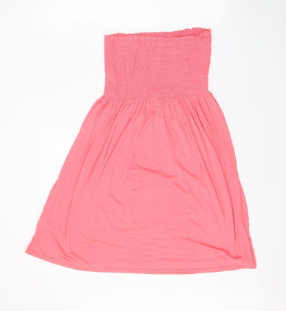 Preworn Womens Pink Viscose A-Line One Size Off the Shoulder Pullover