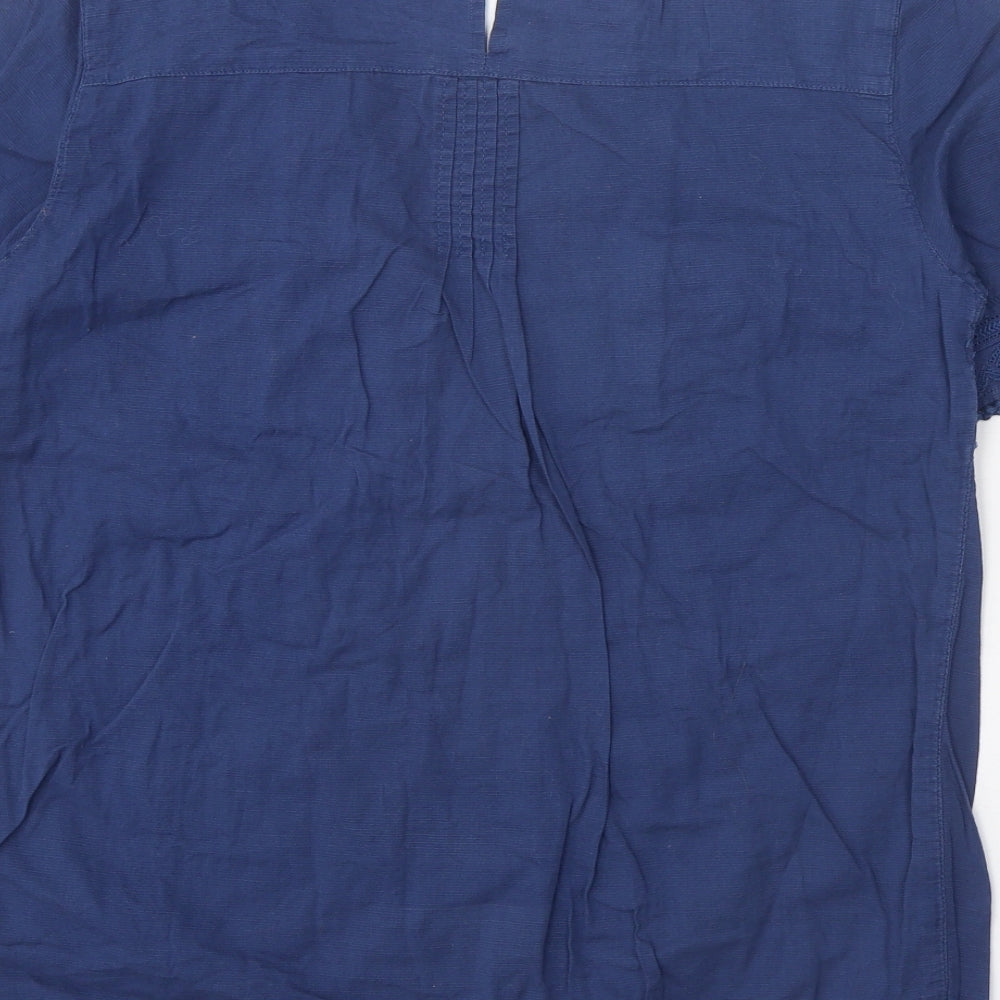 Womens UK Size 6 NEXT Blue Basic Blouse