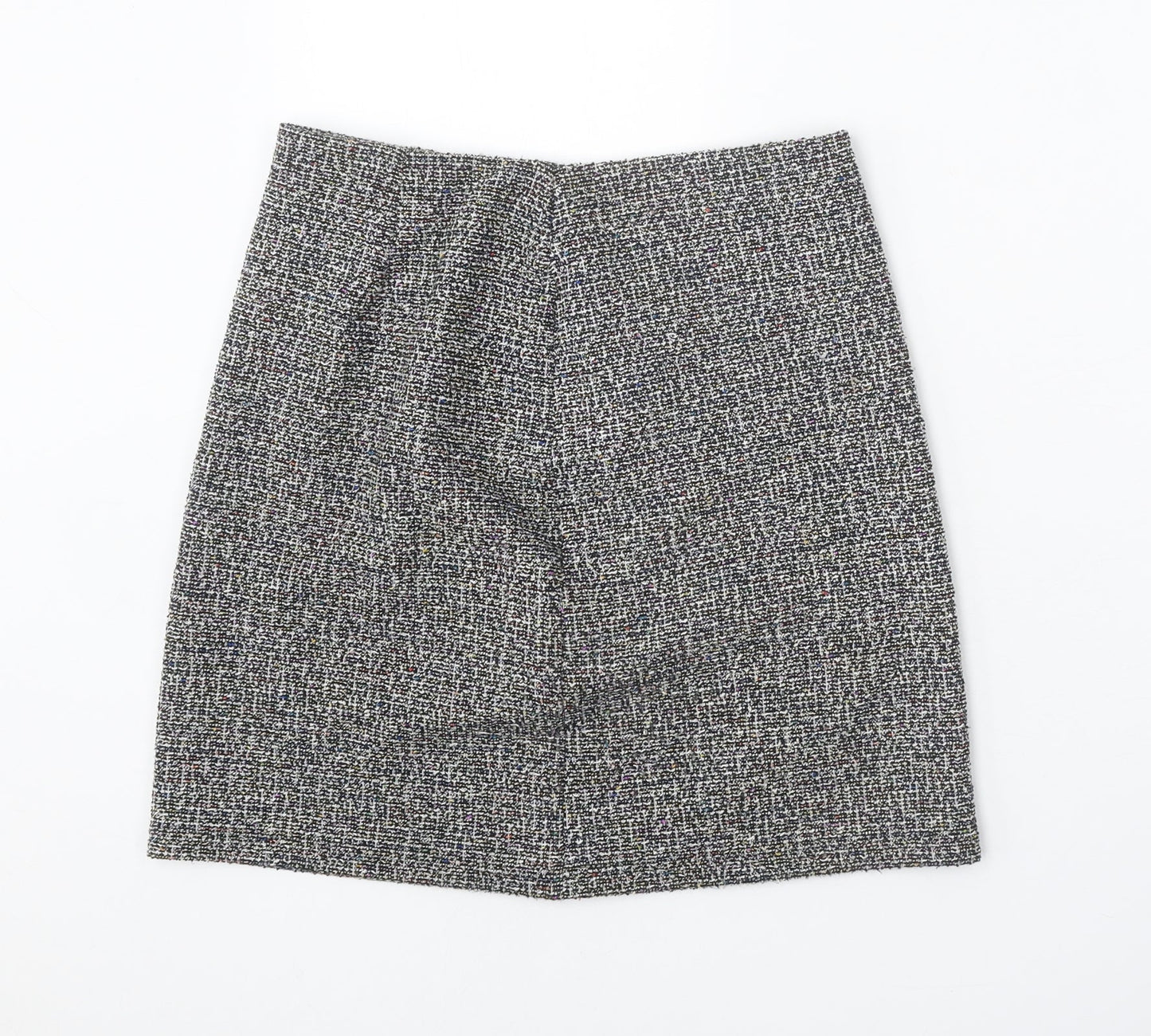 Preworn Womens Grey Polyester Straight & Pencil Skirt Size 27 in