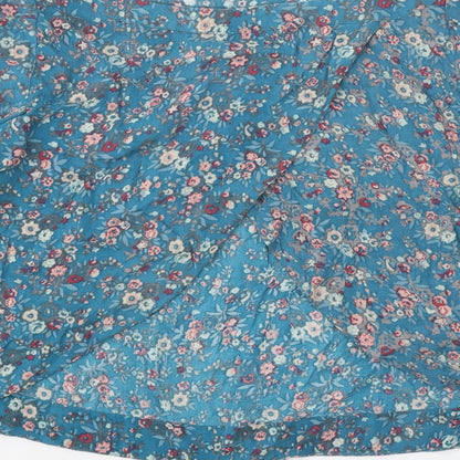 Womens UK Size 12 Warehouse Blue Basic Blouse