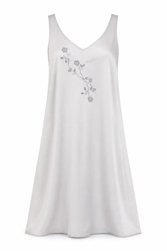 Preworn Womens Silver Polyester Trapeze & Swing One Size V-Neck Pullover