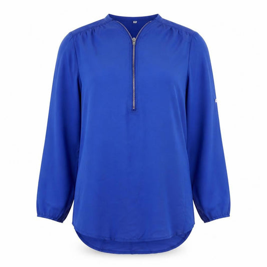 Womens UK Size XL Preworn Blue Basic Blouse
