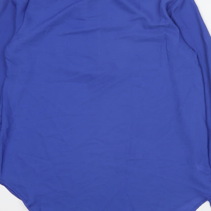 Womens UK Size XL Preworn Blue Basic Blouse
