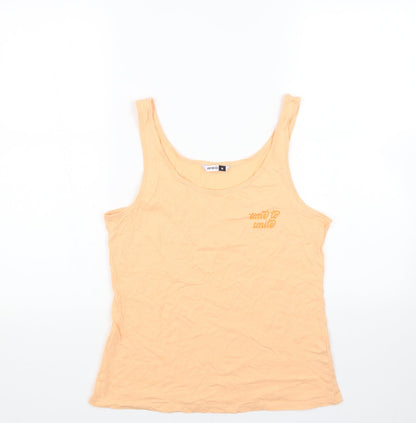 Womens UK Size M PEP&CO Orange Basic Tank
