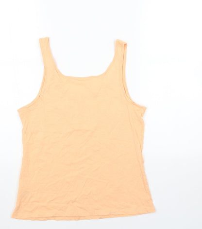 Womens UK Size M PEP&CO Orange Basic Tank