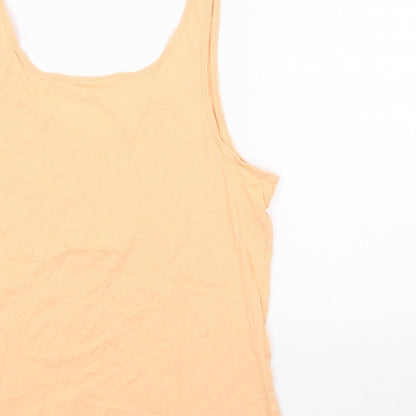 Womens UK Size M PEP&CO Orange Basic Tank
