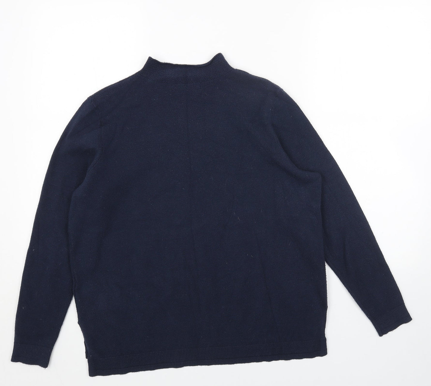 Womens UK Size 14 Marks and Spencer Blue Pullover Jumper