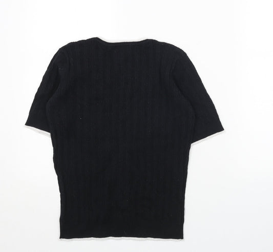 Womens UK Size S CC Black Pullover Jumper