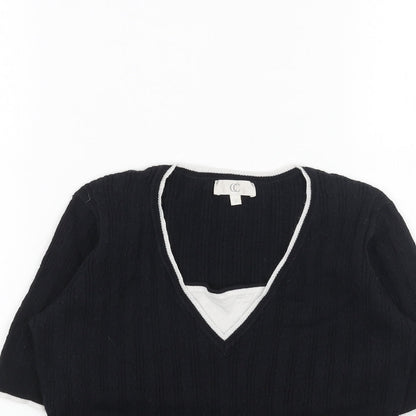 Womens UK Size S CC Black Pullover Jumper
