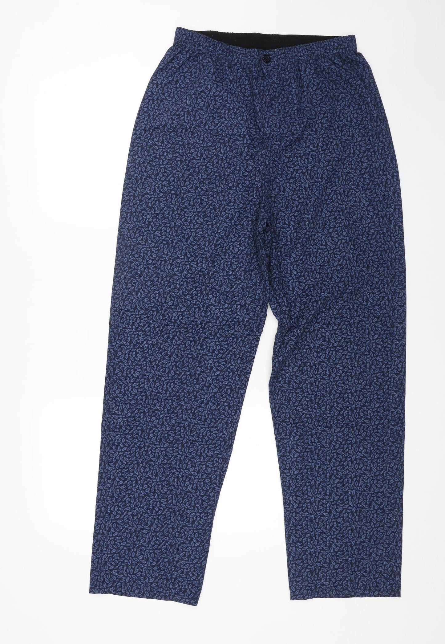 Womens UK Size S Marks and Spencer Regular Fit  Blue Trousers