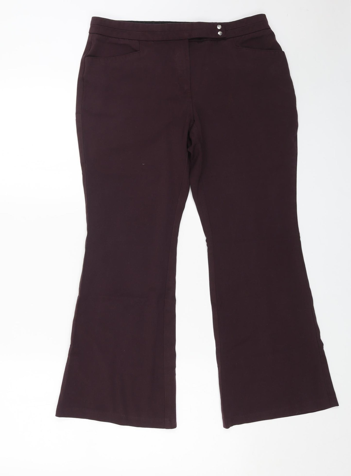 Womens UK Size 12 Marks and Spencer Regular Fit  Purple Trousers