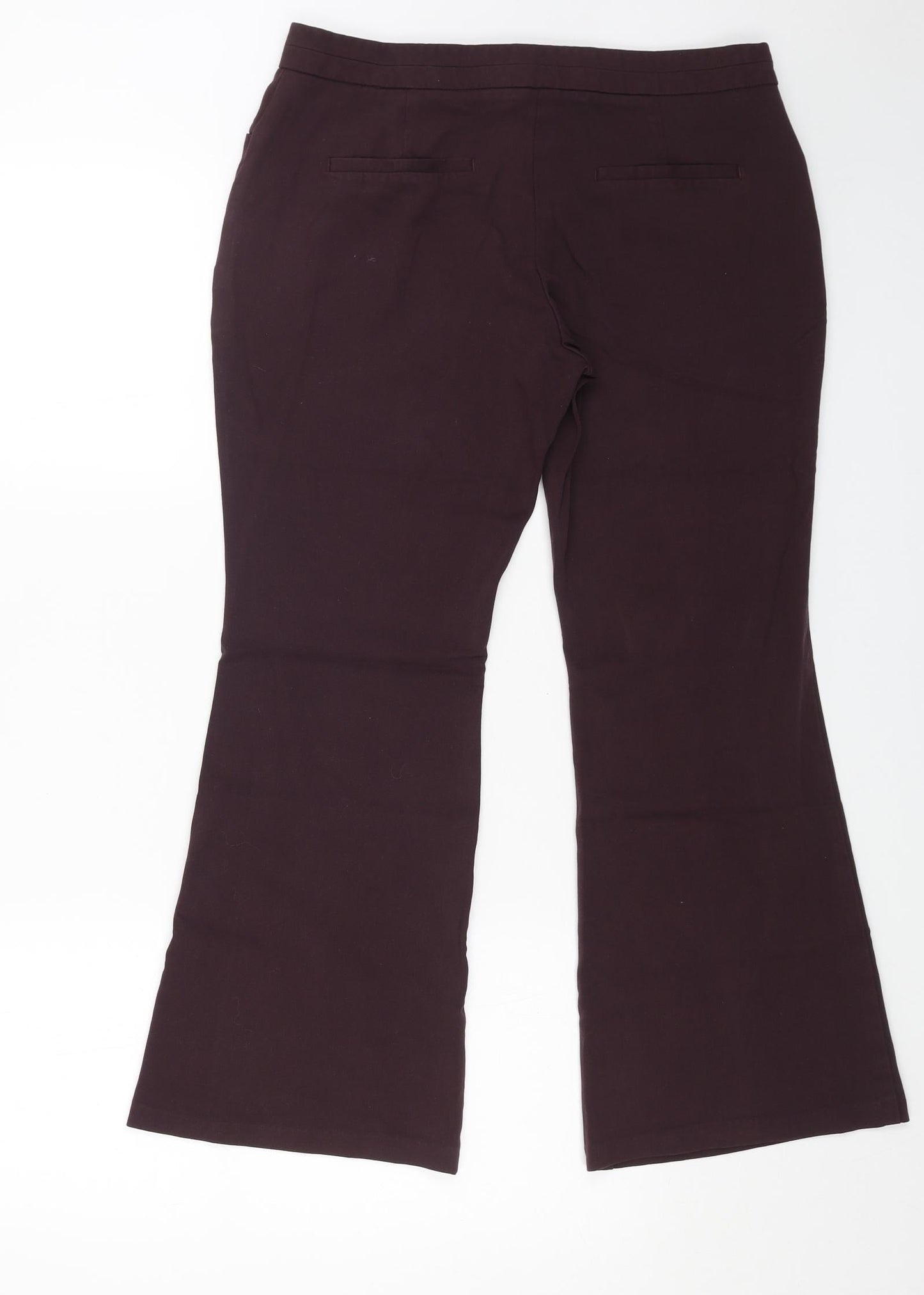 Womens UK Size 12 Marks and Spencer Regular Fit  Purple Trousers