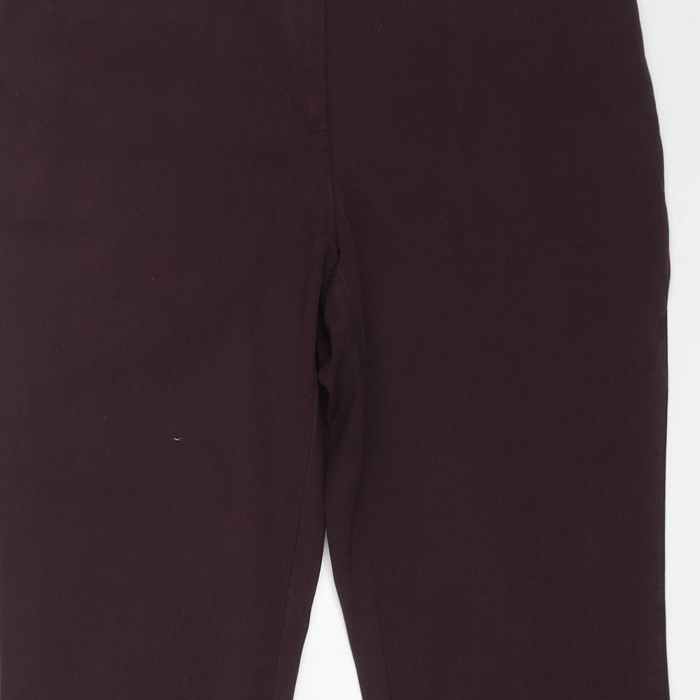 Womens UK Size 12 Marks and Spencer Regular Fit  Purple Trousers