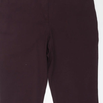 Womens UK Size 12 Marks and Spencer Regular Fit  Purple Trousers