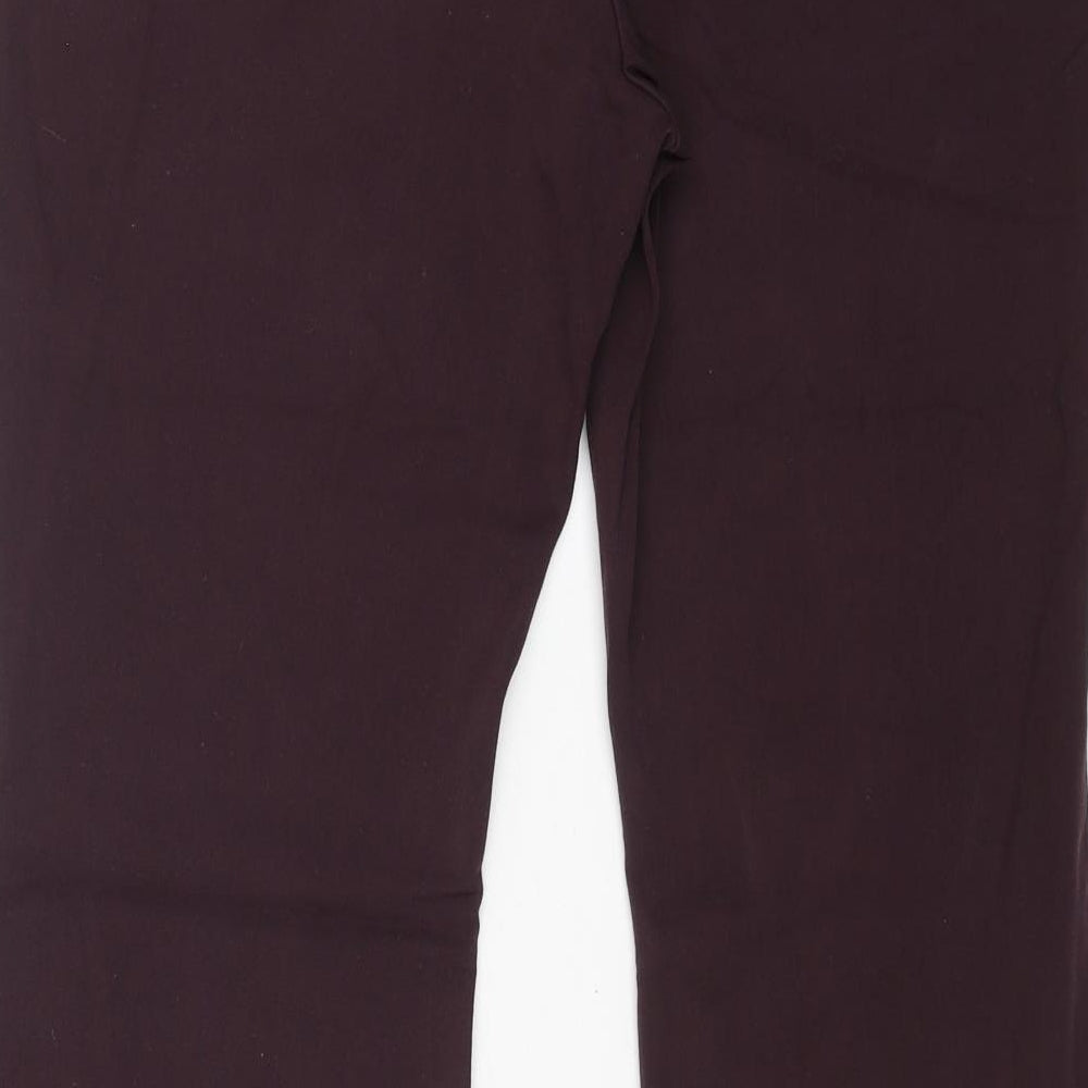 Womens UK Size 12 Marks and Spencer Regular Fit  Purple Trousers