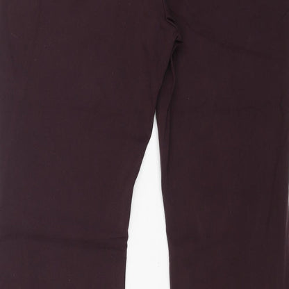 Womens UK Size 12 Marks and Spencer Regular Fit  Purple Trousers