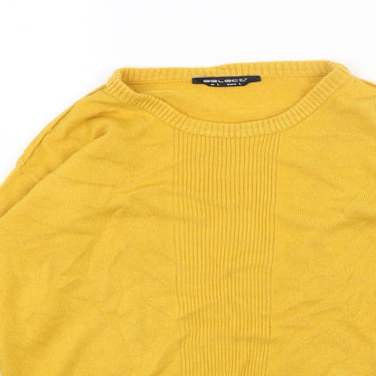 Womens UK Size L Select Yellow Pullover Jumper