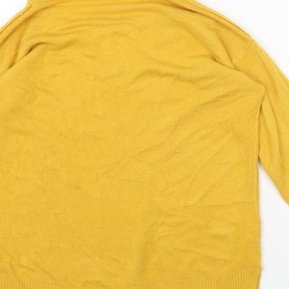 Womens UK Size L Select Yellow Pullover Jumper