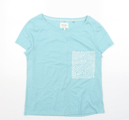 Womens UK Size S NEXT Blue Basic T-Shirt