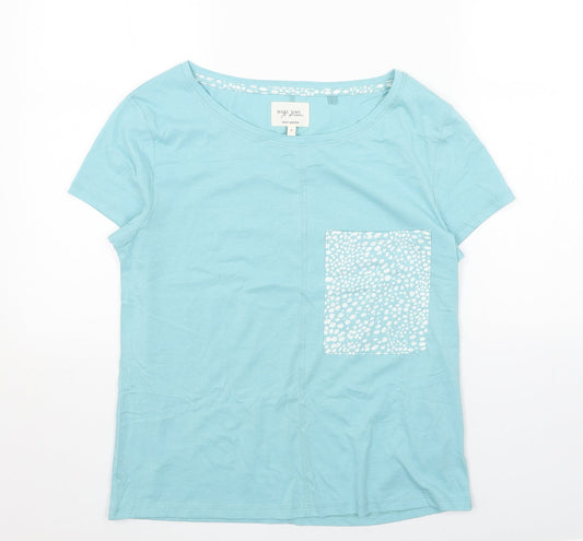 Womens UK Size S NEXT Blue Basic T-Shirt