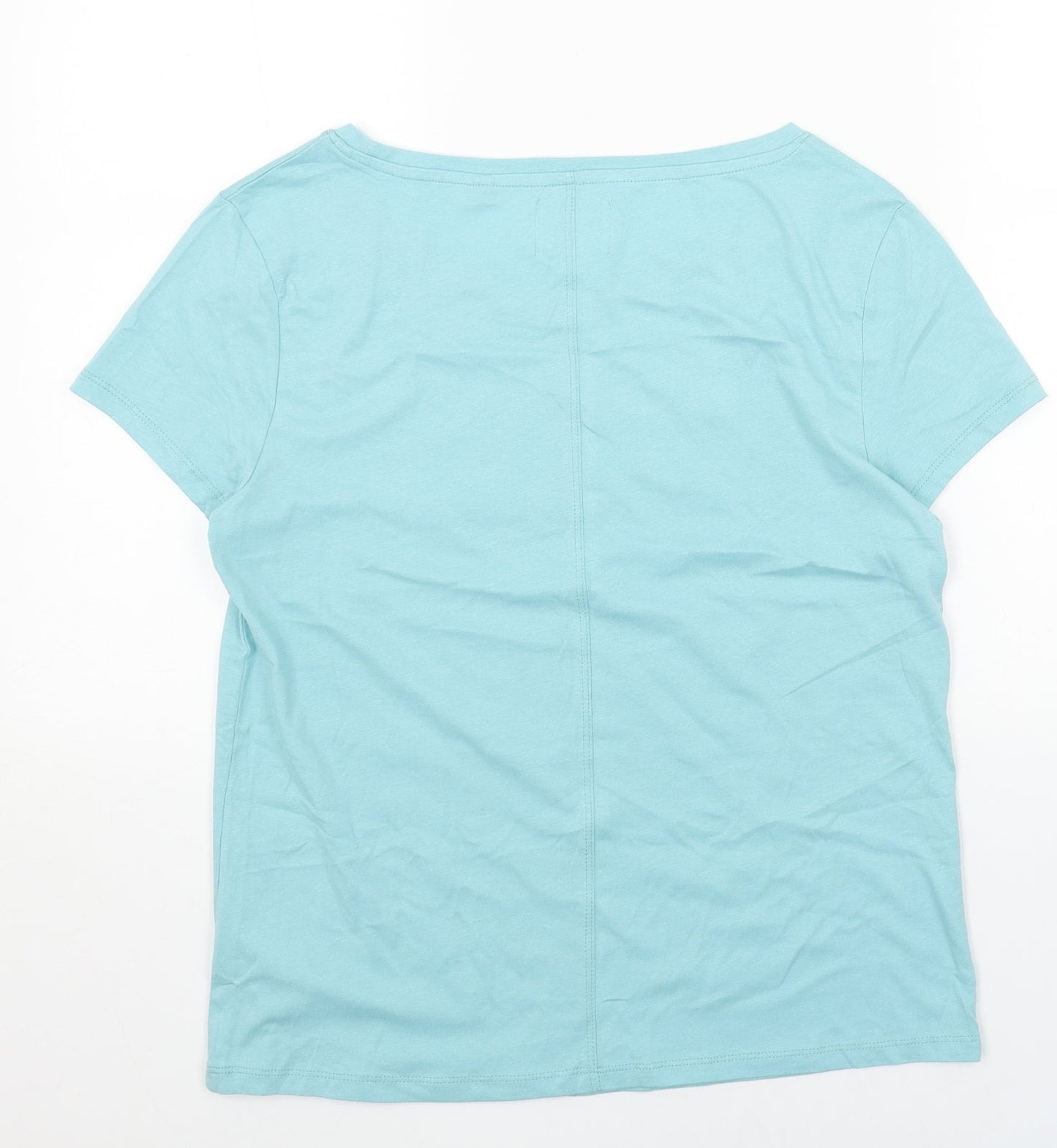 Womens UK Size S NEXT Blue Basic T-Shirt
