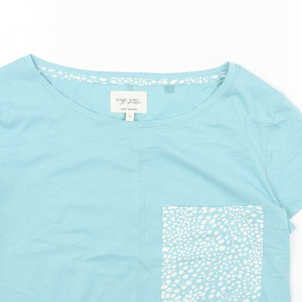 Womens UK Size S NEXT Blue Basic T-Shirt
