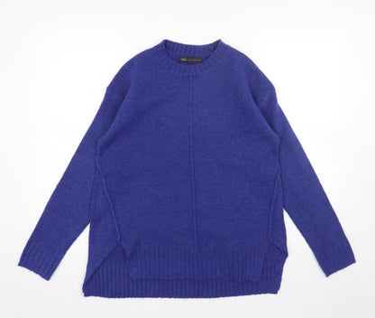 Womens UK Size S Marks and Spencer Blue Pullover Jumper